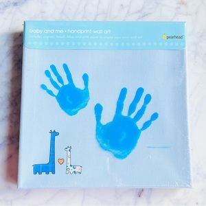 Pearhead Baby and Me Handprint Canvas Wall Art